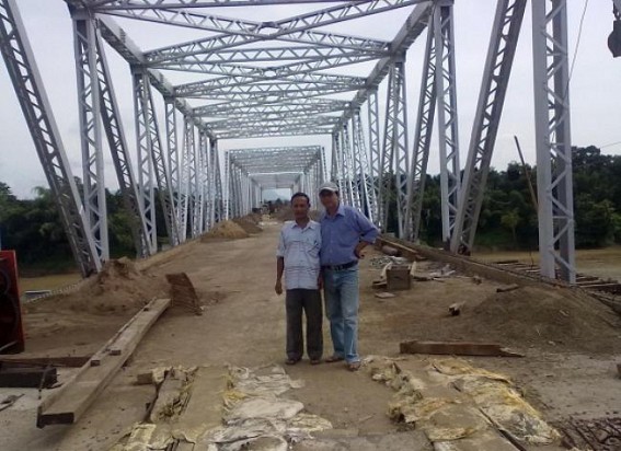 Gemon Bridge over Barak River suffers negligence